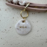 Naam tag - Spikkel Beige