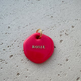 Naam tag - Fuschia