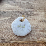 Naam tag - Spikkel Beige