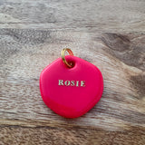 Naam tag - Fuschia