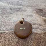 Naam tag - Bruin