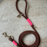 Leiband - Chocolade/Cerise