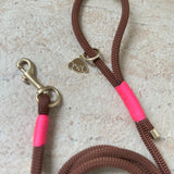 Leiband - Chocolade/Cerise